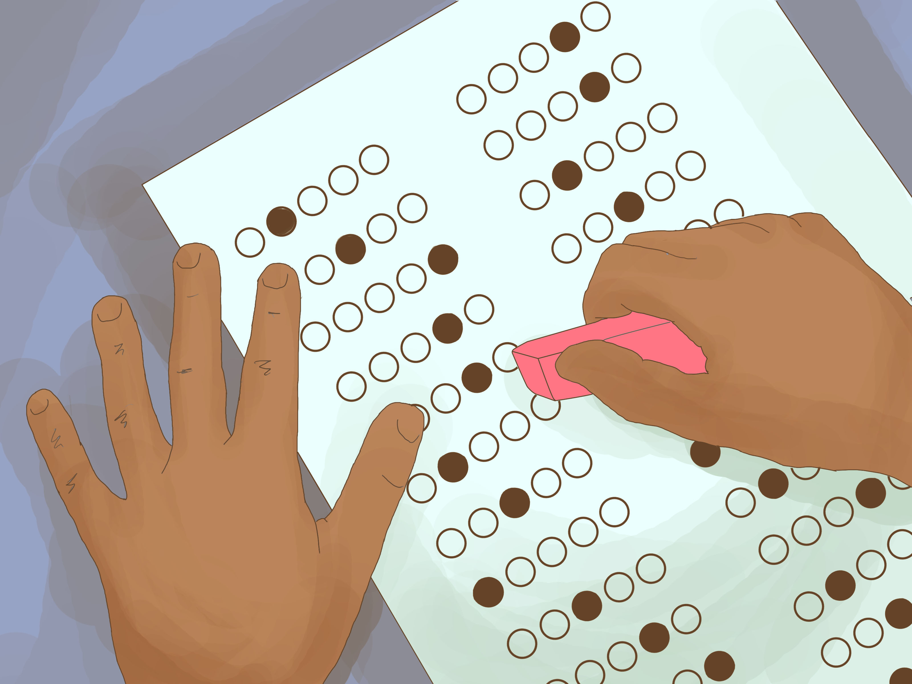 Image Titled Pass Multiple Choice Tests Step - Multiple Choice Erased - HD Wallpaper 