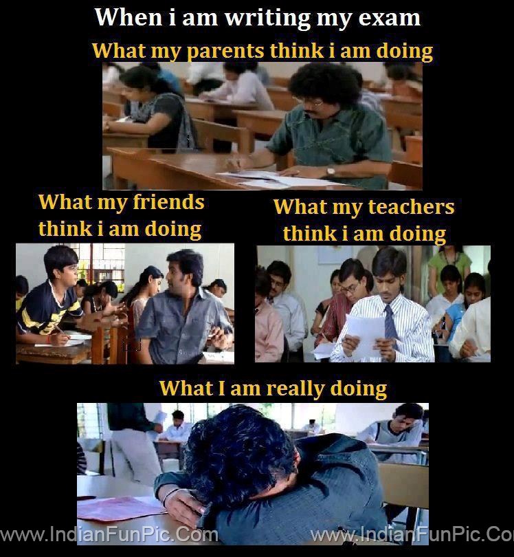 Exam Tension Wallpaper - Comedy Quotes About Exam - 748x810 Wallpaper -  