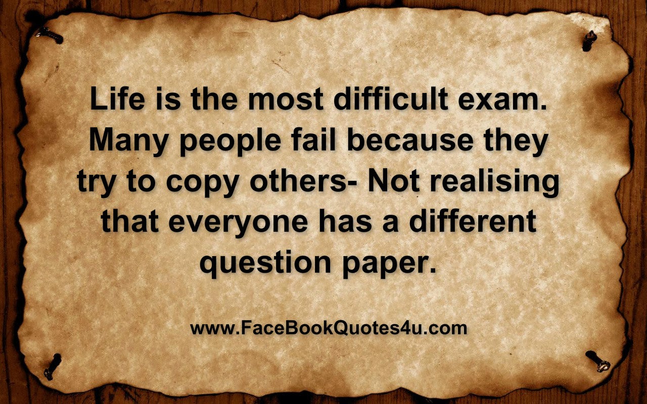 Life Is The Most Difficult Exam Meaning - HD Wallpaper 