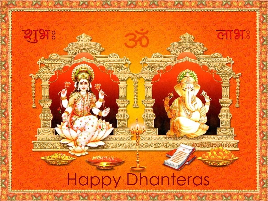 Lovely Greeting For Dhanteras - Happy Dhanteras 2019 - HD Wallpaper 