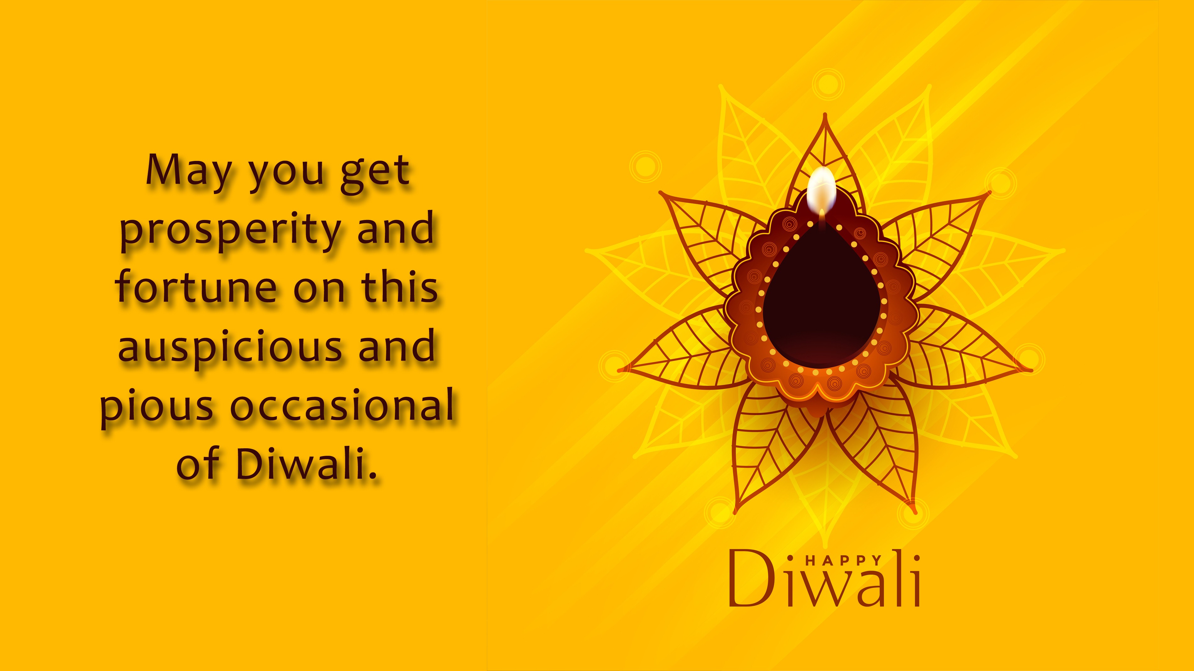 Happy Diwali Greeting Wish 4k Wallpaper - Happy Diwali Wishes 4k - HD Wallpaper 