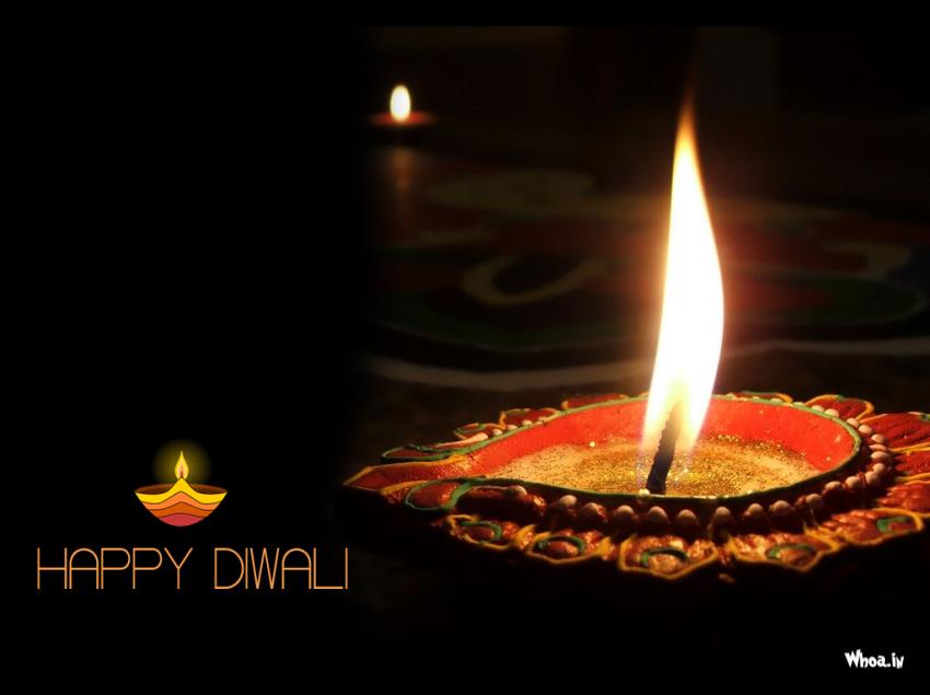 Happy Diwali Greetings Dark Wallpaper With Deepak - Wish Ua Very Happy Diwali - HD Wallpaper 