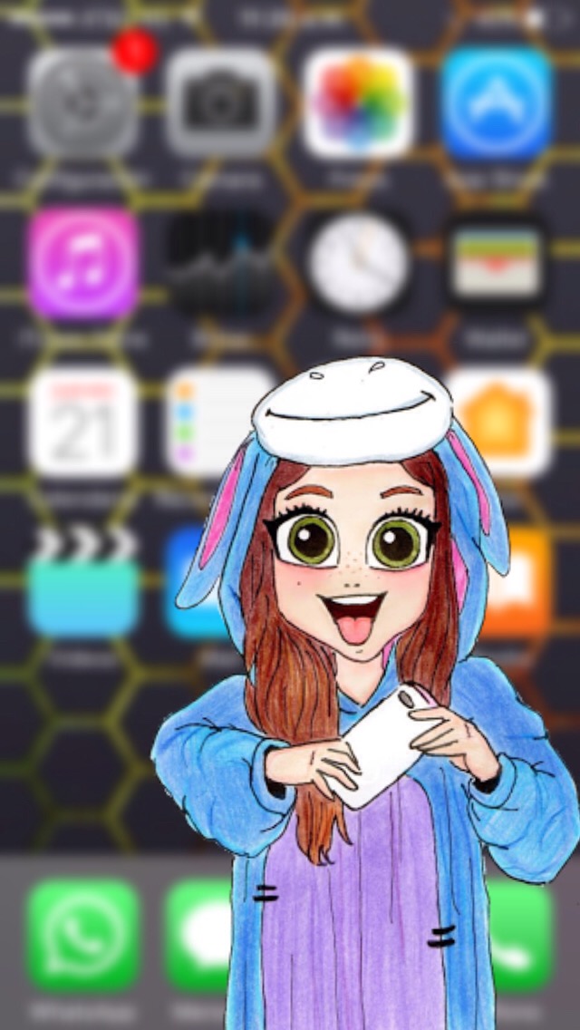 #wallpaper #karolsevilla #iphone #mexico #interesting - Drawing Of Luna - HD Wallpaper 