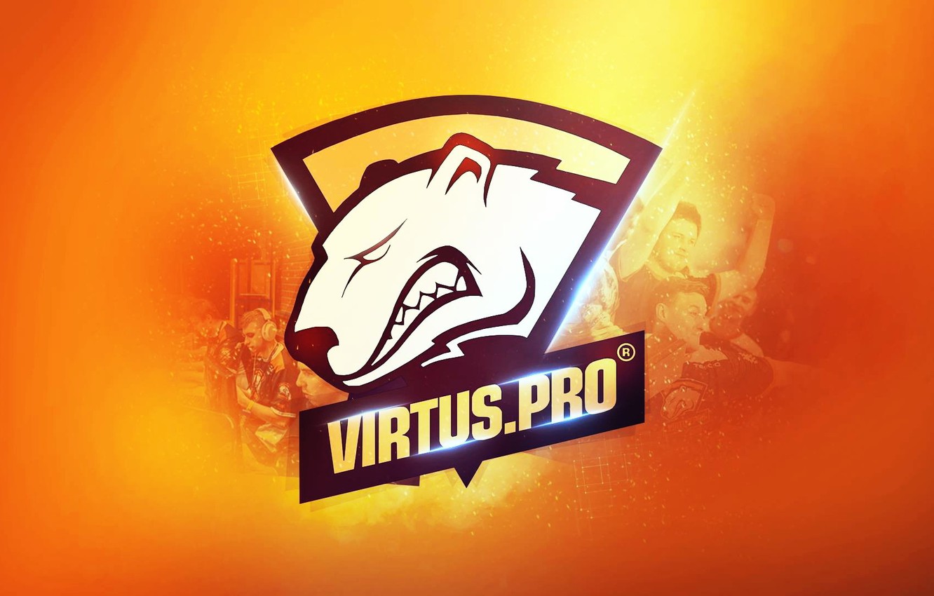 Photo Wallpaper Logo, Team, Csgo, Cs Go, Orange Background, - Virtus Pro Cs Go Logo - HD Wallpaper 