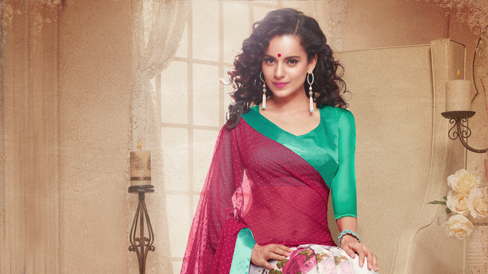 Kangana Ranaut In Red Saree Hd Wallpaper - Kangana Ranaut In Indian Attire - 1920x1080 Wallpaper Kangana Ranaut In Red Saree Hd Wallpaper - Kangana Ranaut In Indian Attire - 1920x1080 Wallpaper