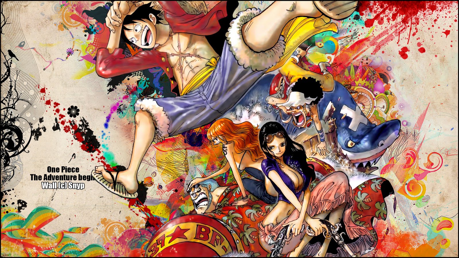 Ecchi Anime Wallpapers Wallpapers For Android - One Piece Luffy Watercolor - HD Wallpaper 