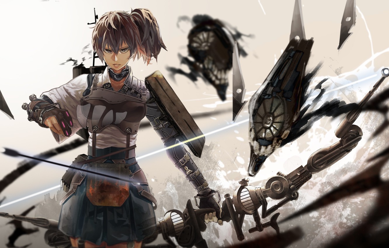 Photo Wallpaper Girl Weapons Anime Bow Art Arrow 1332x850 Wallpaper Teahub Io Also, madoka kaname uses a bow and arrow as her main weapons later in the anime. photo wallpaper girl weapons anime