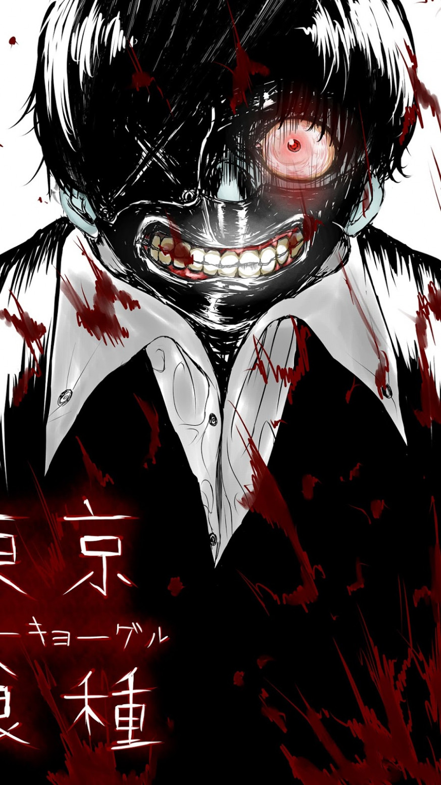 Tokyo Ghoul Fanart Wallpaper For Iphone 873x1552 Wallpaper Teahub Io