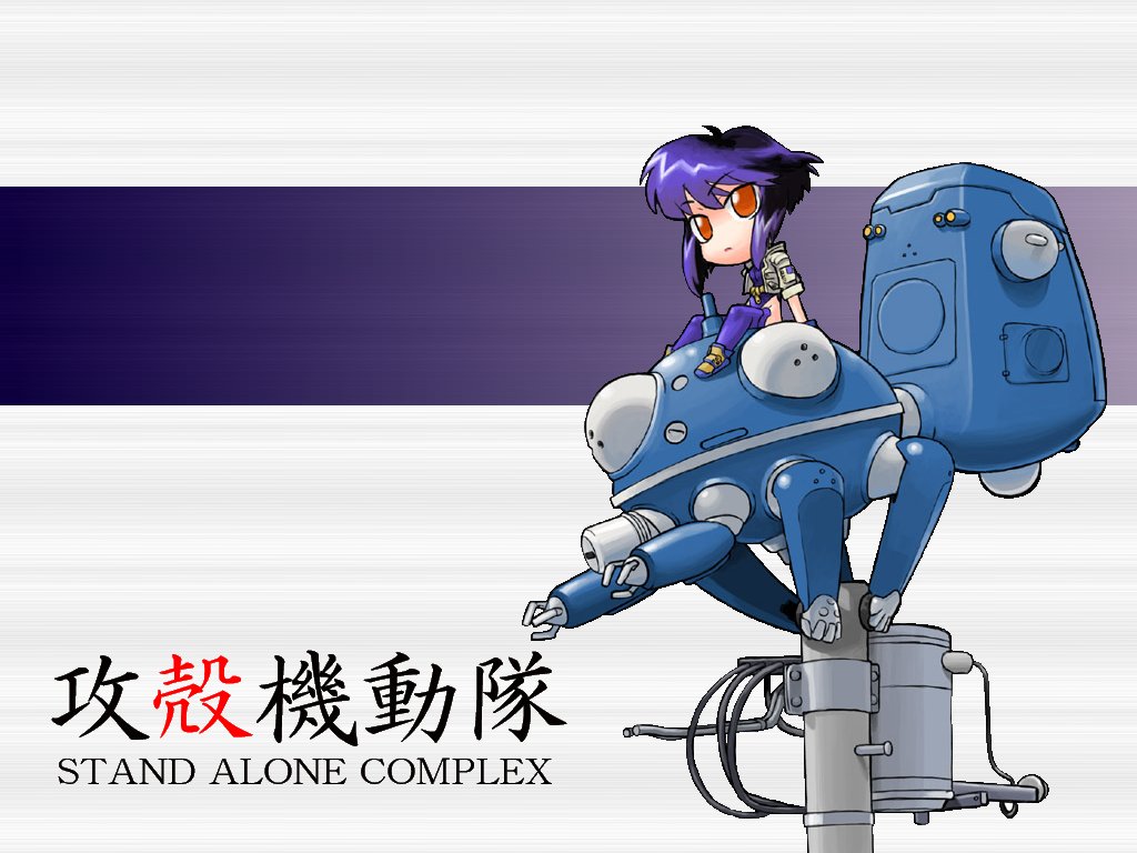 Chibi Ghost In The Shell - HD Wallpaper 