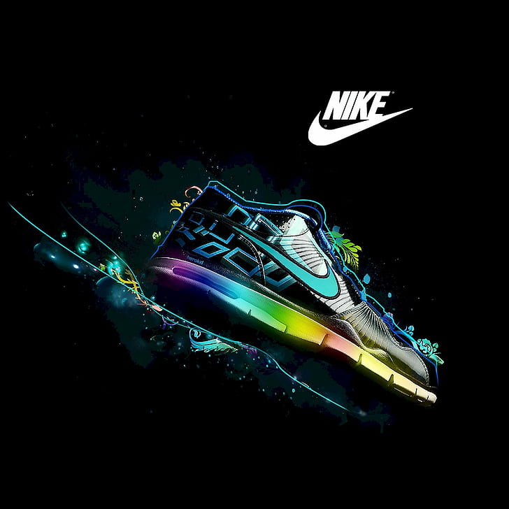 Logos, Nike, Famous Sports Brand, Dark Background, - Nike Shoes - HD Wallpaper 