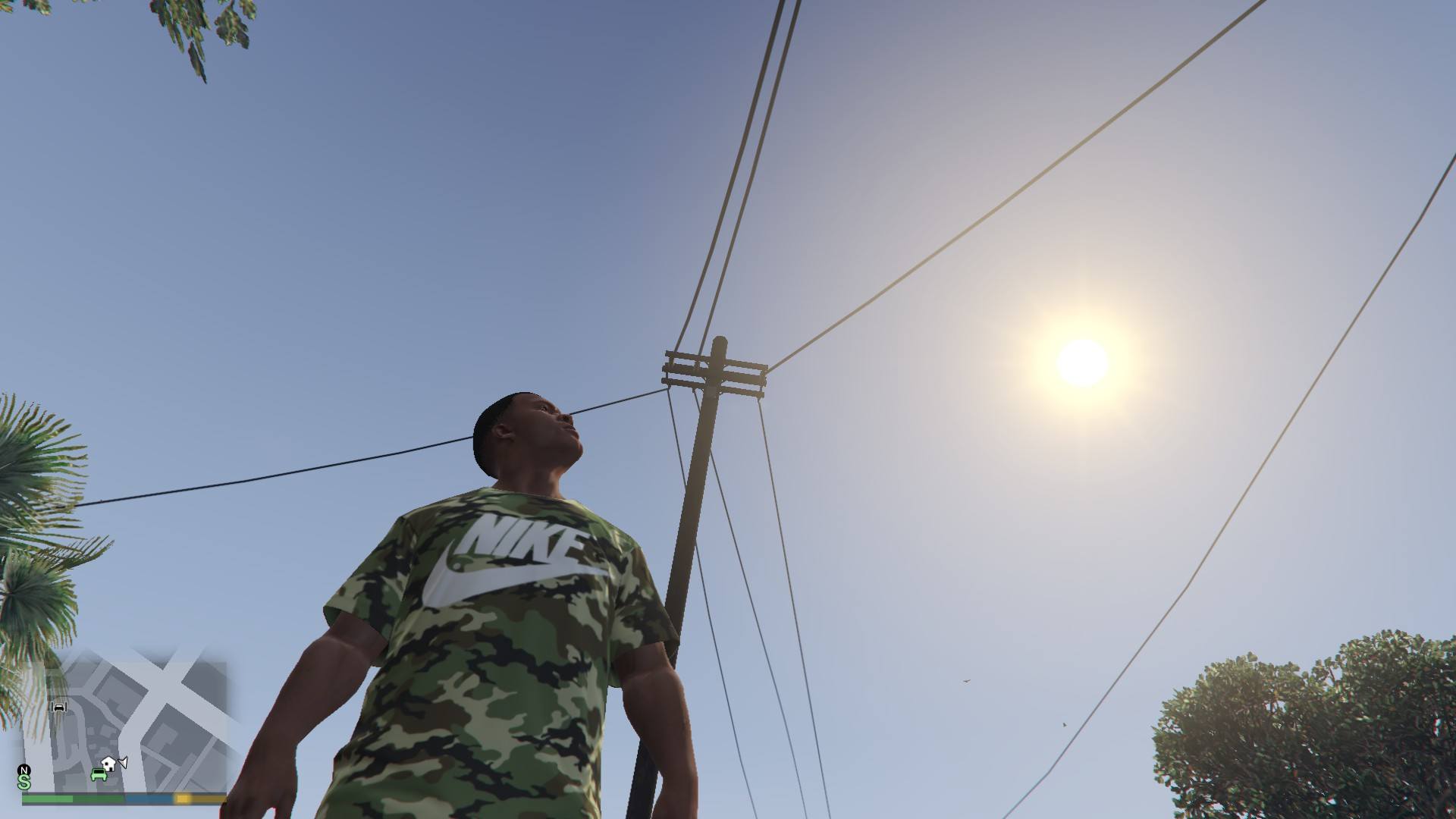 Nike Camo T-shirt For Franklin Gta5 Mods - Soldier - HD Wallpaper 