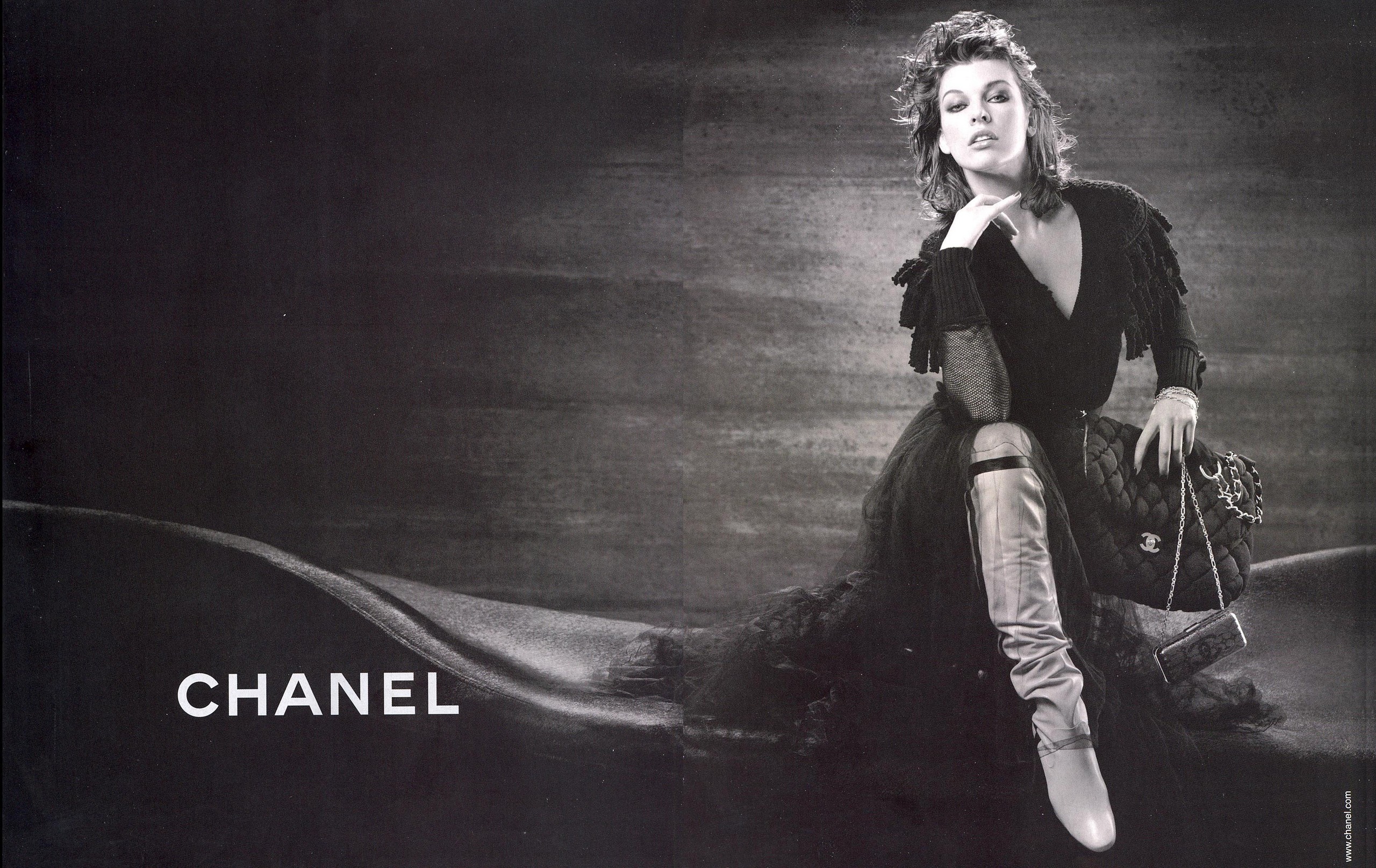 Milla Jovovich Images Chanel Ads Hd Wallpaper And Background - Chanel - HD Wallpaper 