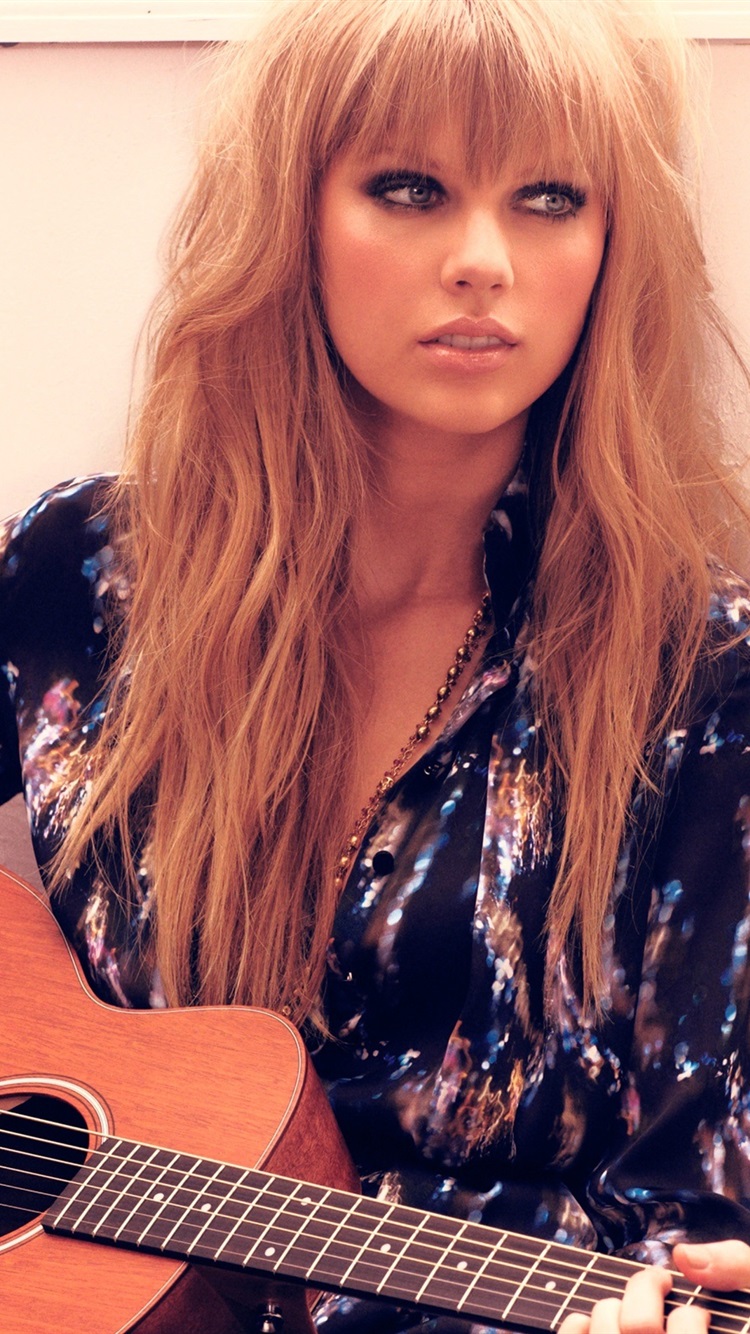 Iphone Wallpaper Taylor Swift - Long Hair Bardot Bangs - HD Wallpaper 