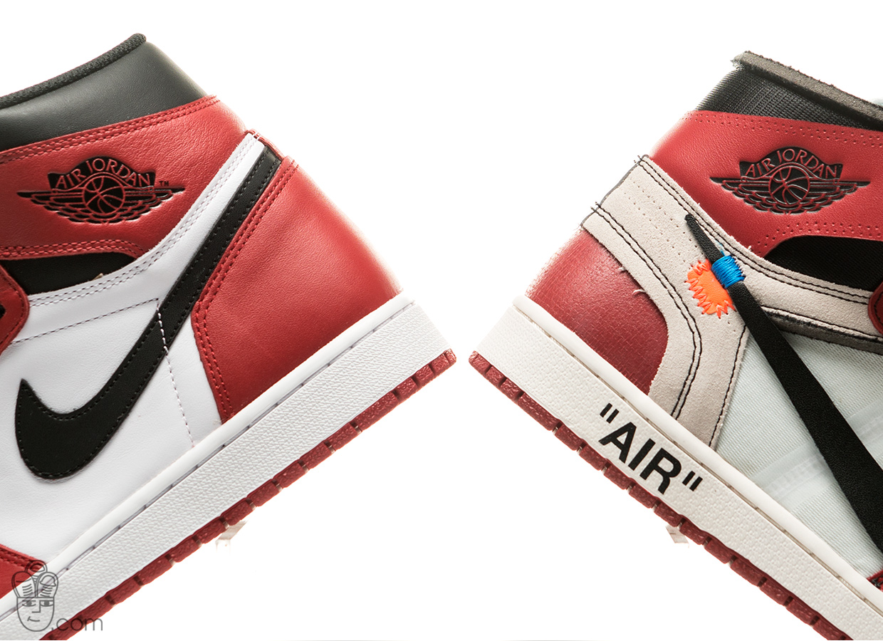 Air Jordan 1 Chicago Vs - Off White Jordan Wallpaper Desktop - HD Wallpaper 