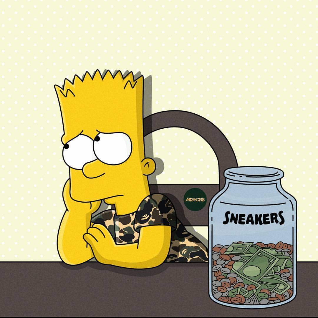 Well Where Is My Money 💸💸💸 - Simpson Sneakers - HD Wallpaper 