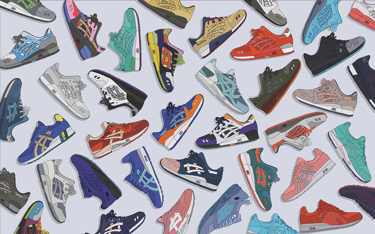 Asics Background - HD Wallpaper 