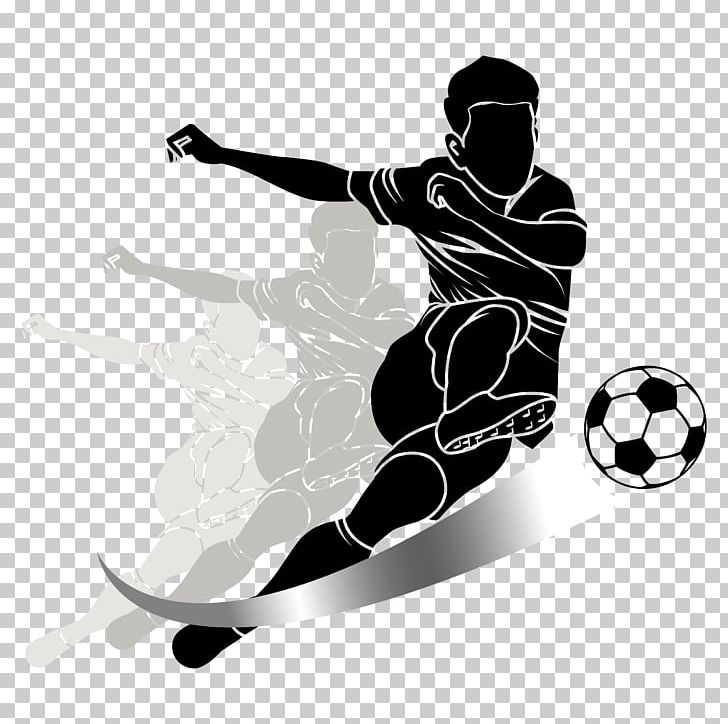 Football Player Kick Sport Png, Clipart, Ball, Black - Stickers De Futbol Para Whatsapp - HD Wallpaper 