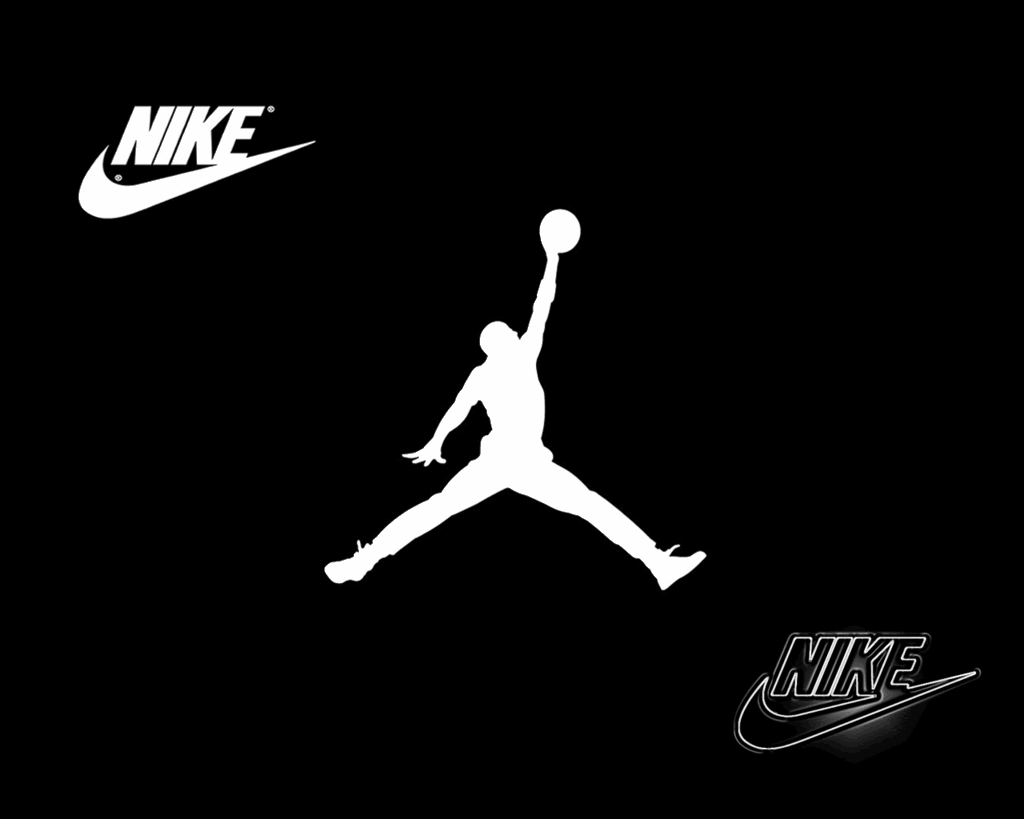 Jordan And Nike Logo - HD Wallpaper 