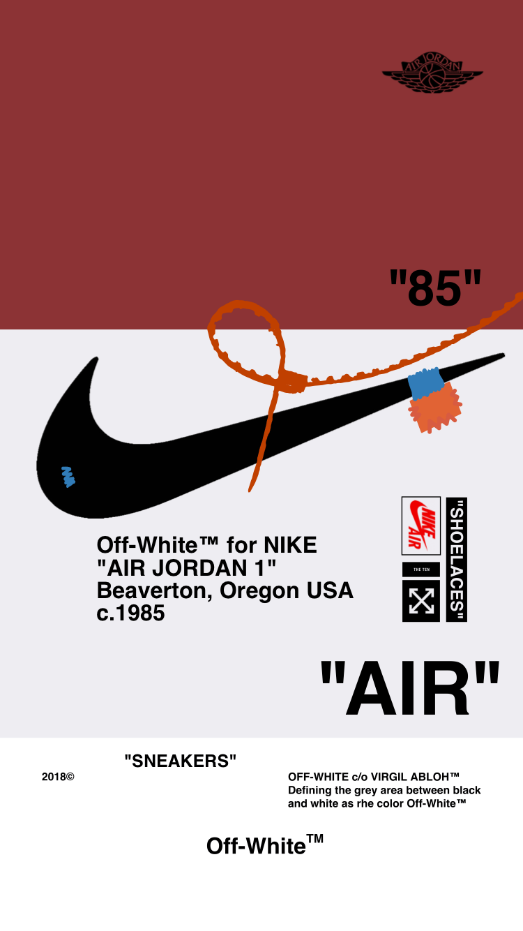 Nike Off White Logo - HD Wallpaper 