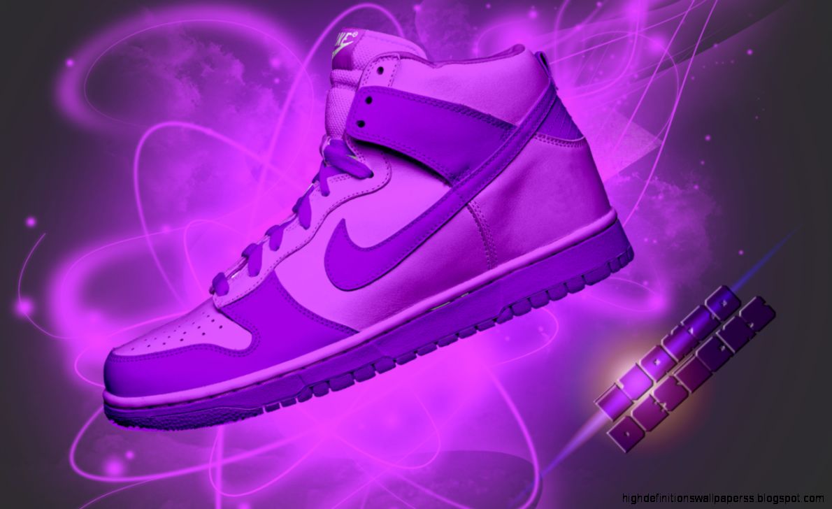 Nike Running Wallpaper Useful - Purple Nike Shoes - HD Wallpaper 