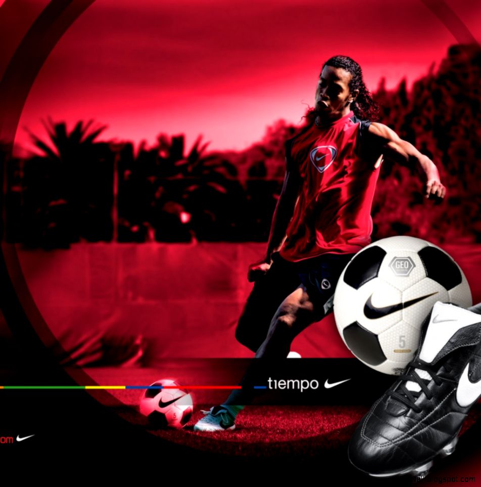 Nike Football Ipad 1 Amp 2 Wallpaper Id - Ronaldinho - HD Wallpaper 