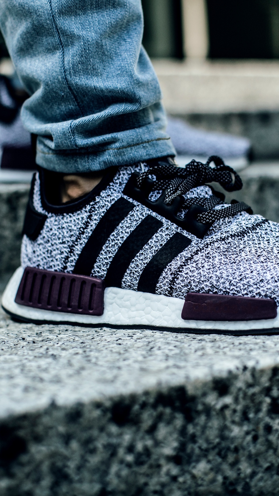 Wallpaper Adidas, Sneakers, Shoes, Jeans, Legs, Stairs - Adidas Shoes Wallpaper Hd - HD Wallpaper 