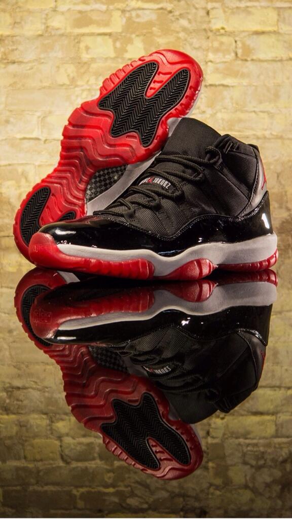 Jordan 11 Bred Wallpaper Hd - HD Wallpaper 