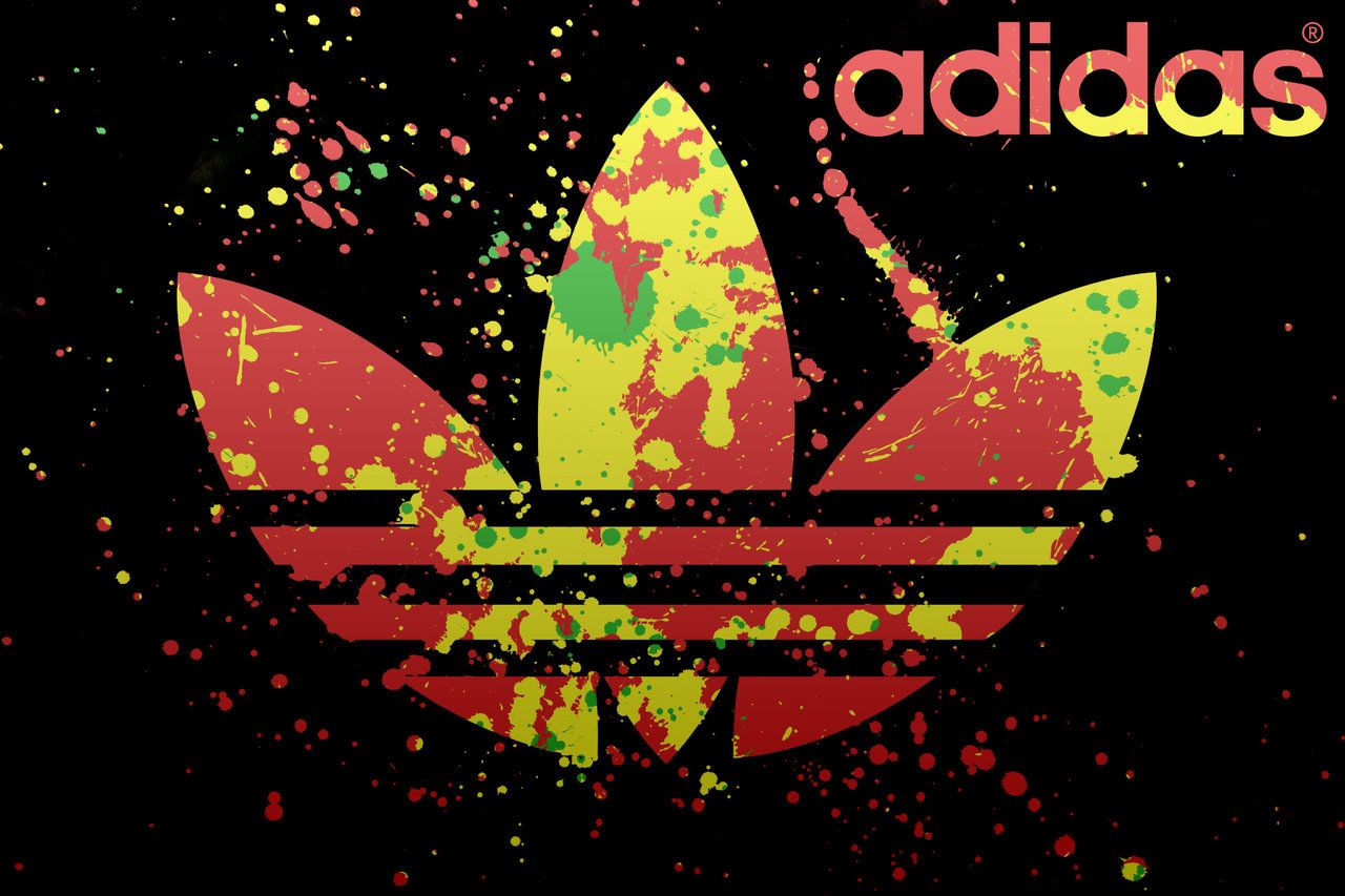 Adidas Logo Colored - HD Wallpaper 