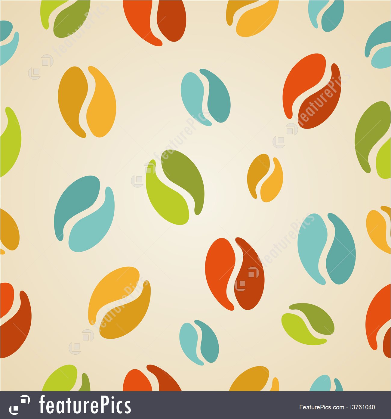 Vintage Coffee Beans Seamless Pattern Illustration - Illustration - HD Wallpaper 