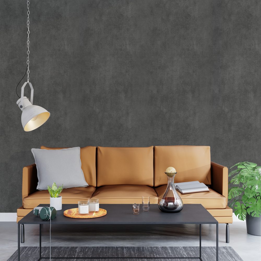 Non-woven Wallpaper Classic Line Colour M - Bleu Industriel 4 Murs - HD Wallpaper 