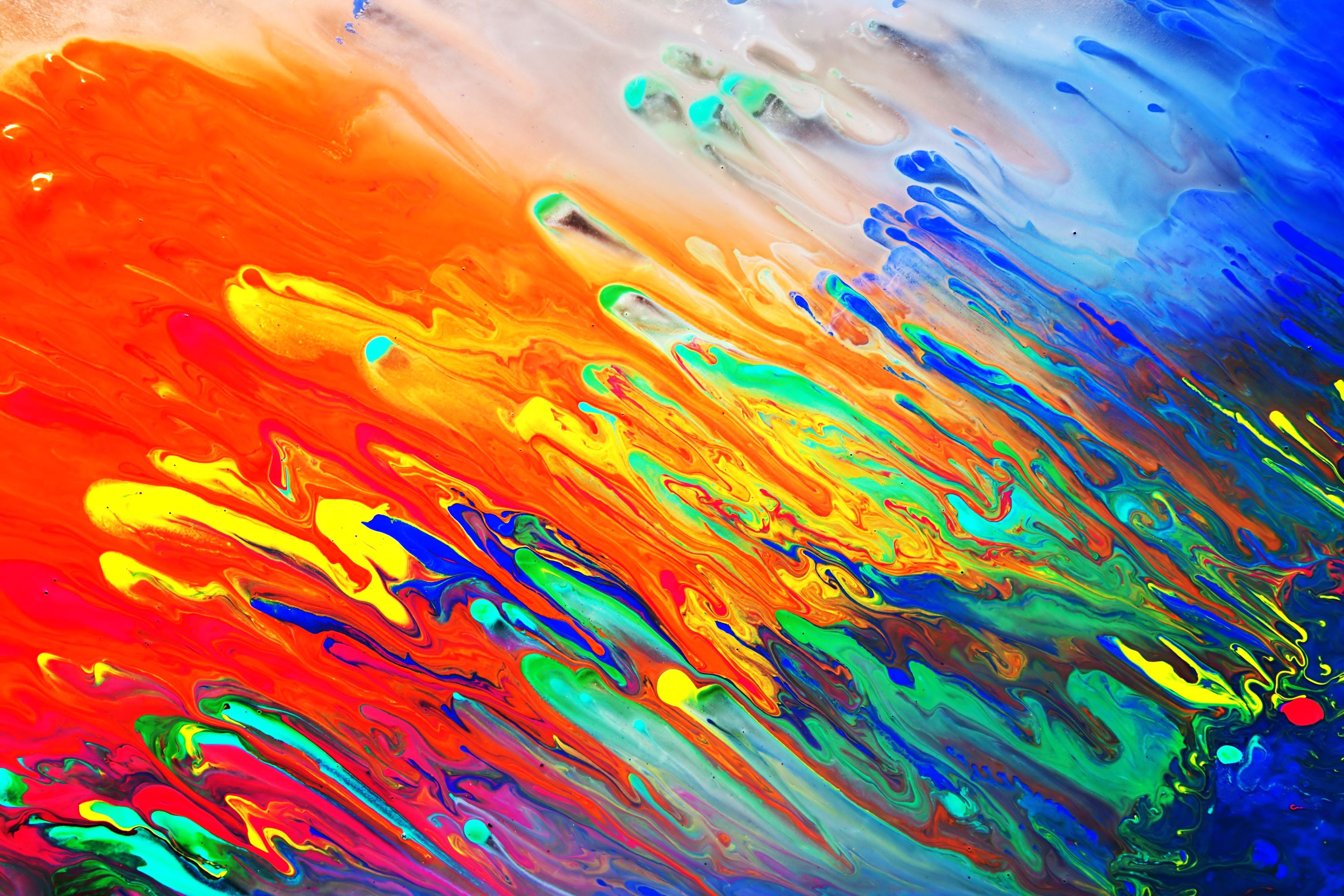 Abstract Art Colourful Background - HD Wallpaper 