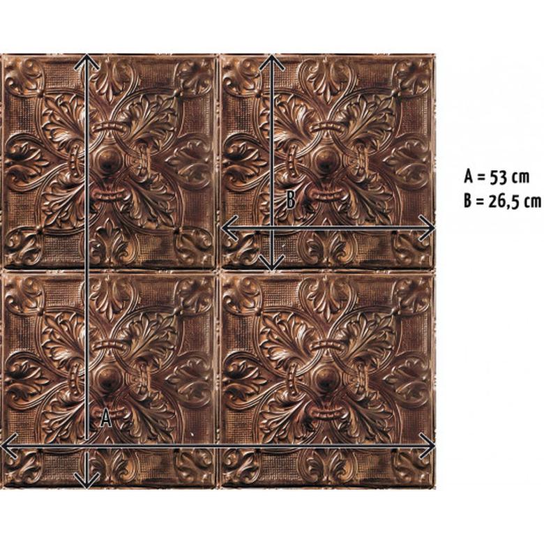 Antique Copper Tin Tiles Image - Carving - HD Wallpaper 
