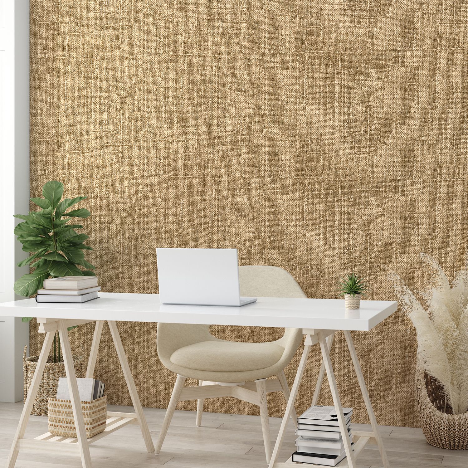 Toile De Jute Au Mur - HD Wallpaper 