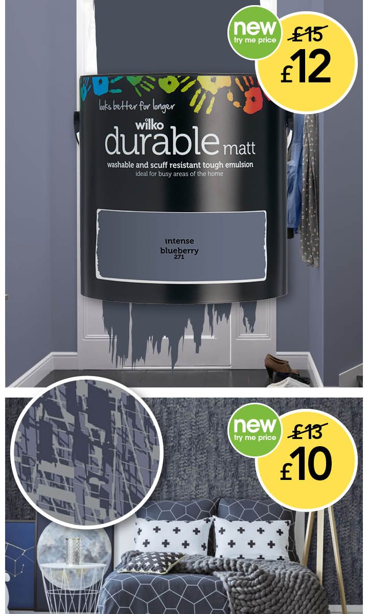 Statement Wallpaper And Paints Intense Blueberry Paint Wilko