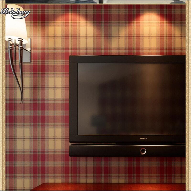 Beibehang British Mediterranean Style Paper Wallpaper - Papel Pintado Estilo Escoces - HD Wallpaper 