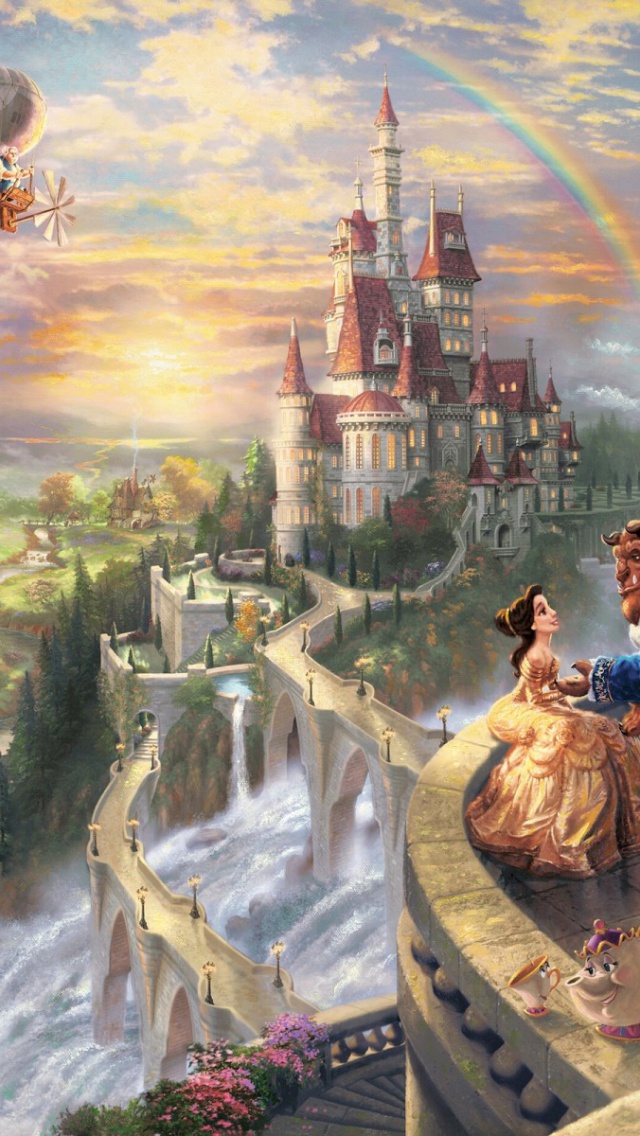 Beauty And The Beast Wallpaper Iphone - HD Wallpaper 