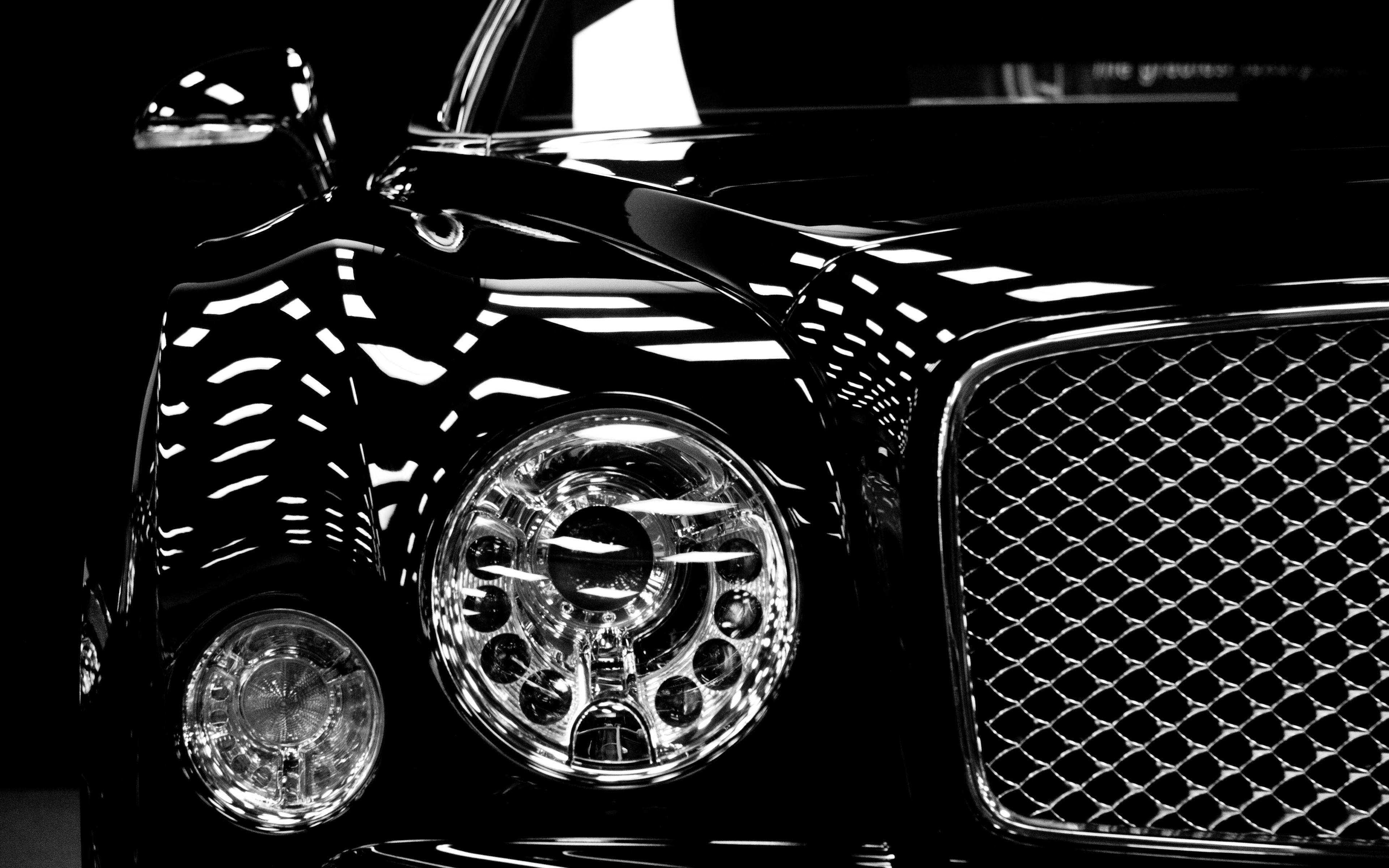Black 3840 2400 Wallpaper - Hd Car Black And White - HD Wallpaper 