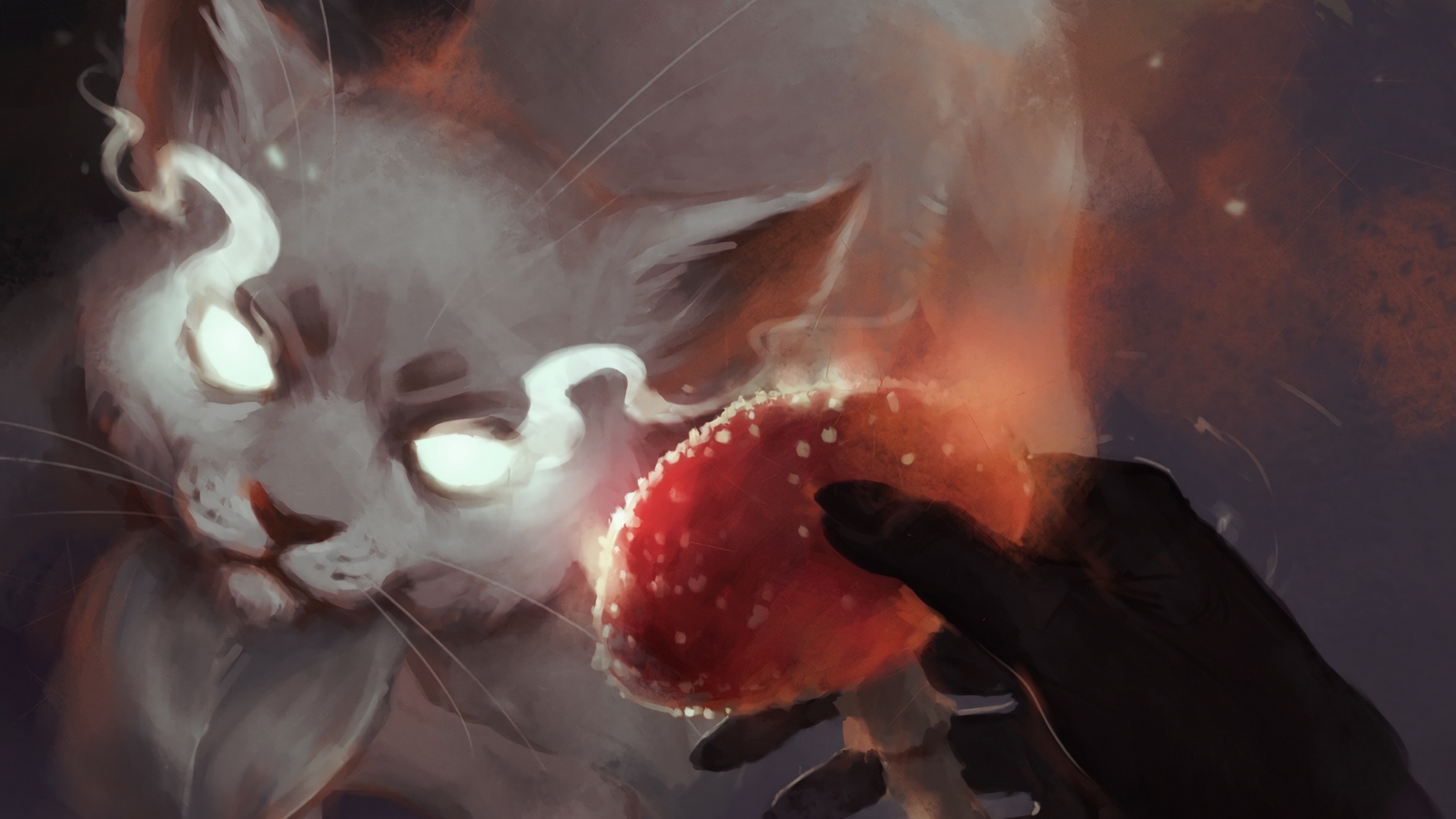 Wallpaper Beast, Eyes, Hand, Art, Spooky - Wallpaper - HD Wallpaper 