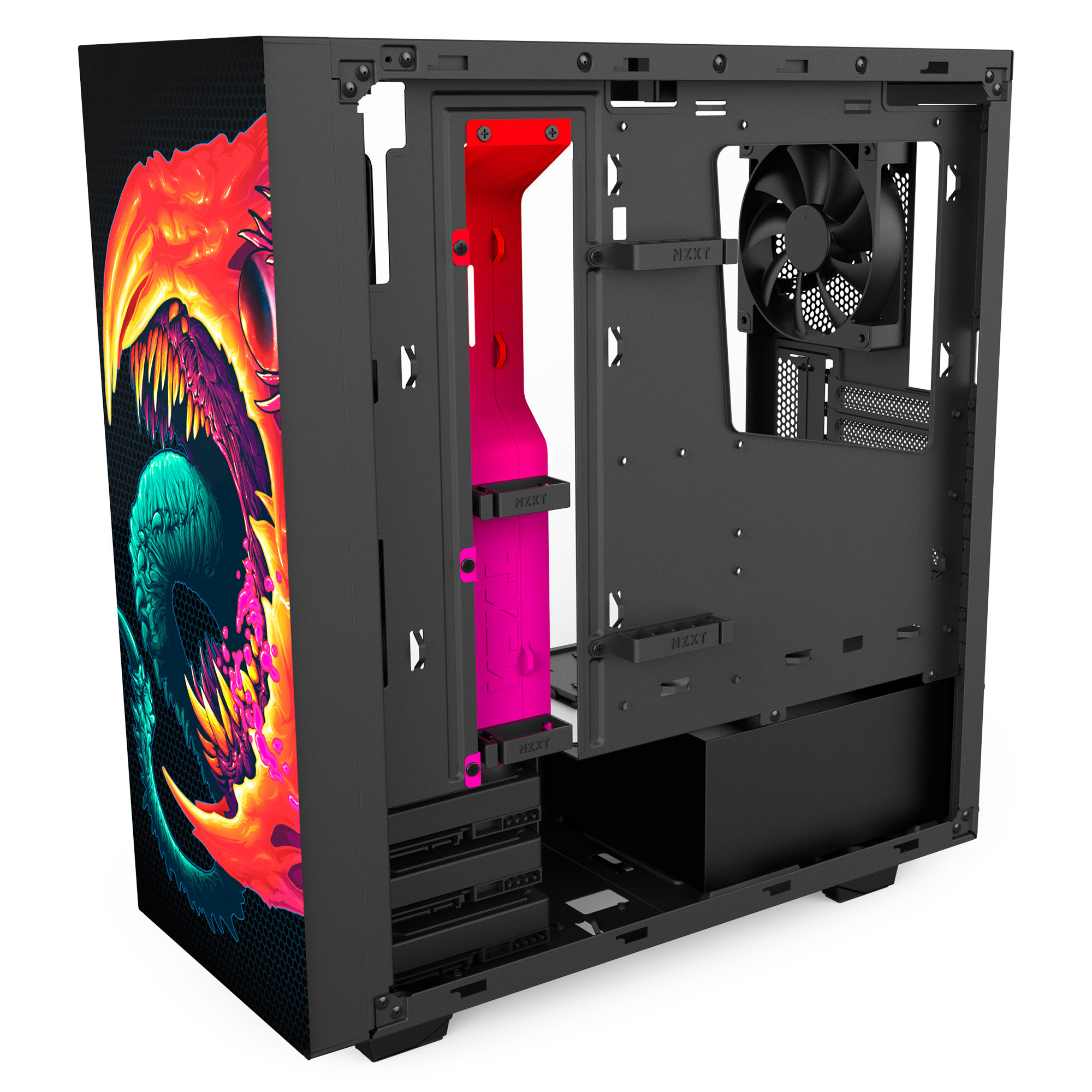 Nzxt S340 Elite Black Red Atx Mid Tower - HD Wallpaper 