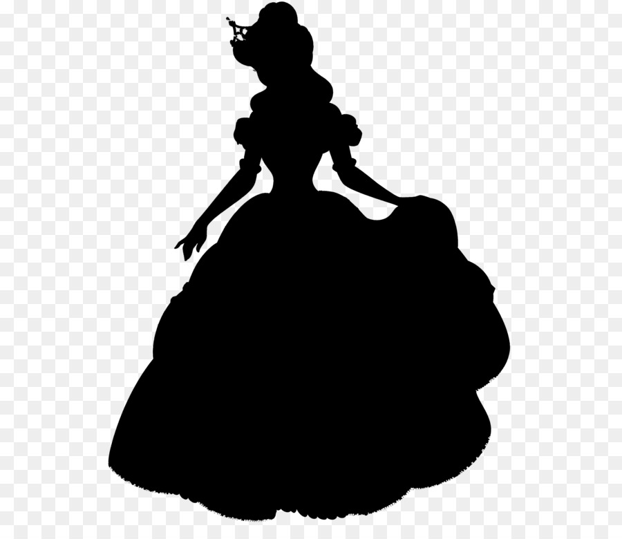 Belle Beast Rapunzel Minnie Mouse Disney Princess - Belle Disney Princess Silhouette - HD Wallpaper 