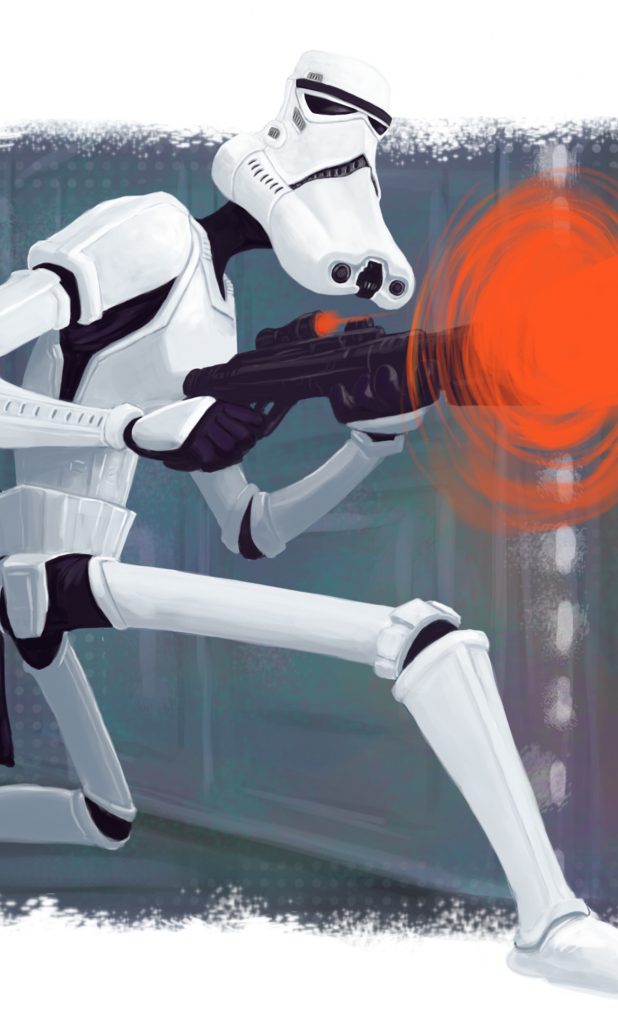 Stormtrooper Artwork K R X Pic Hwb215789 - Stormtrooper Iphone Wallpaper Hd - HD Wallpaper 