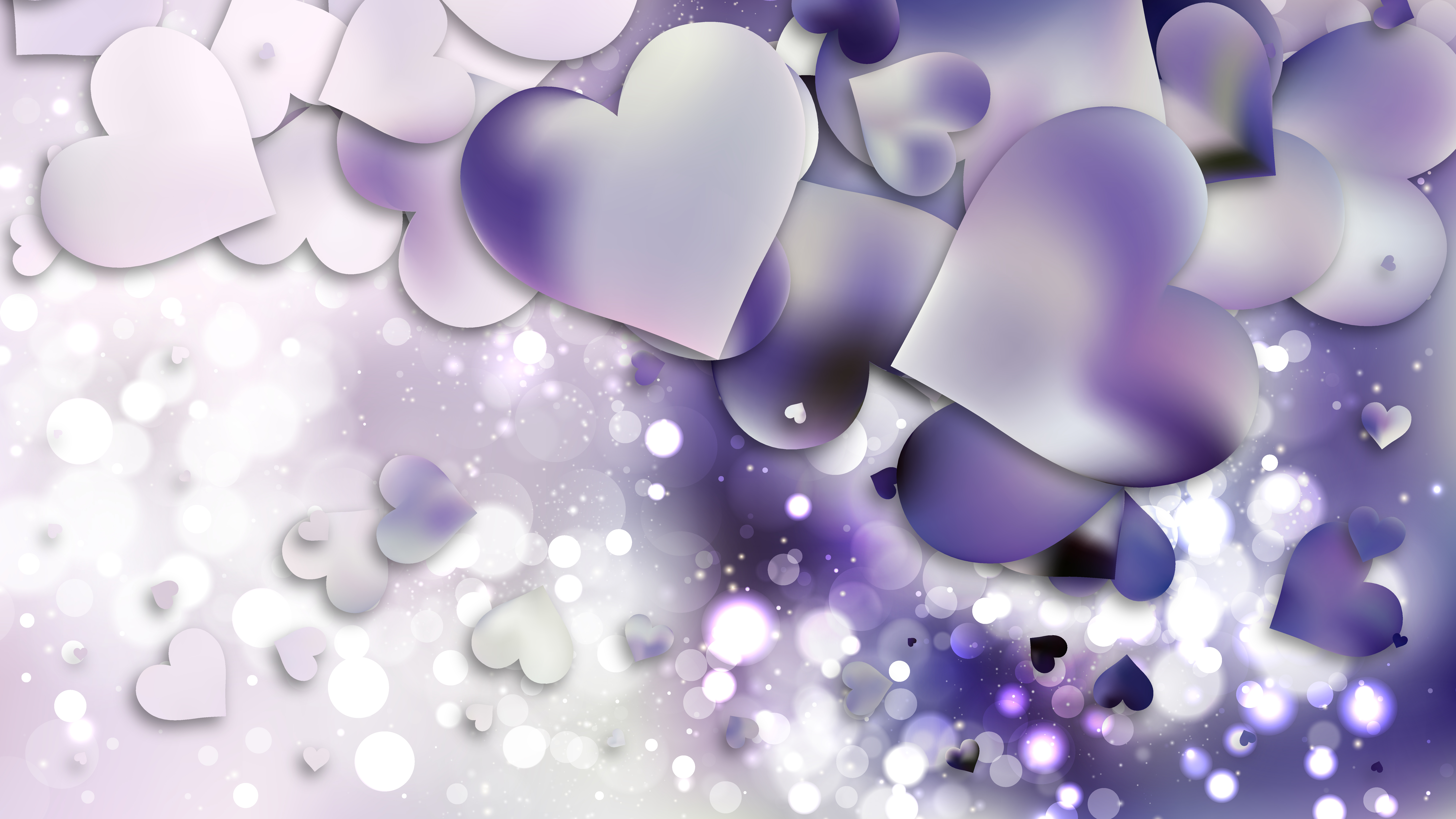 Light Purple Heart Wallpaper Background Illustration - Heart - HD Wallpaper 