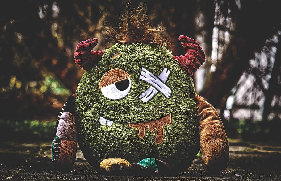 Monster, Stuffed Animal, Funny, Plush, Toys, Figure, - Bilder Von Monstern - HD Wallpaper 