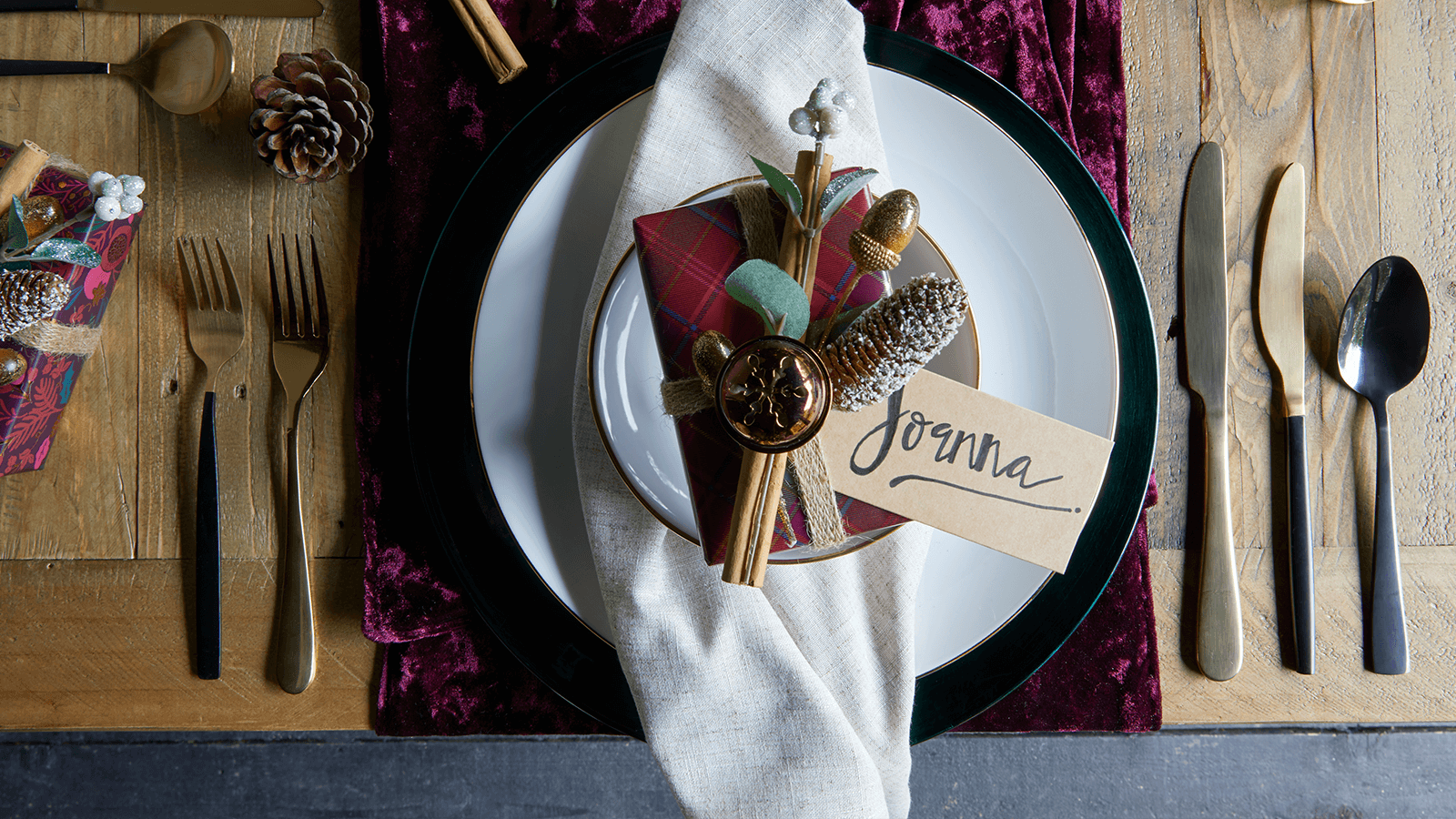 Christmas Napkins Place Settings - HD Wallpaper 
