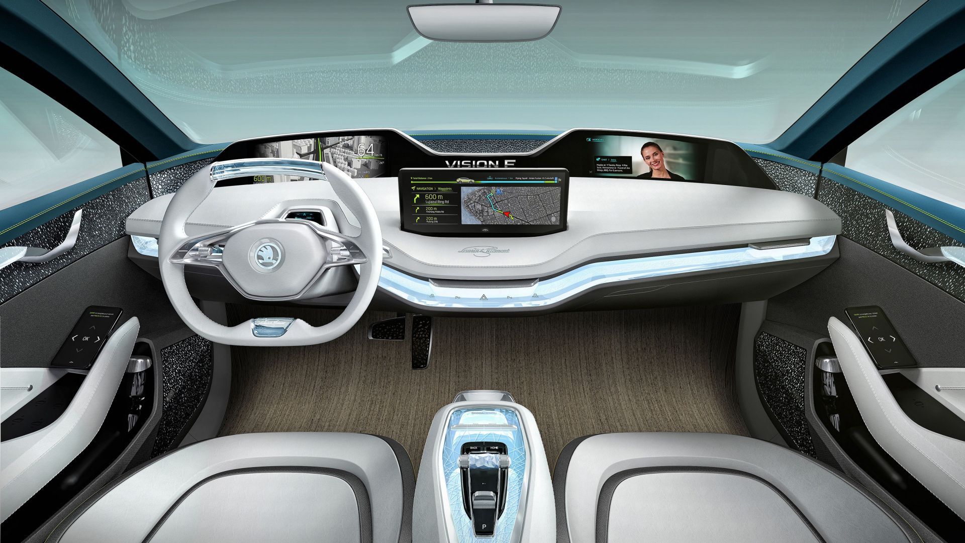 Skoda Vision X Interior - HD Wallpaper 