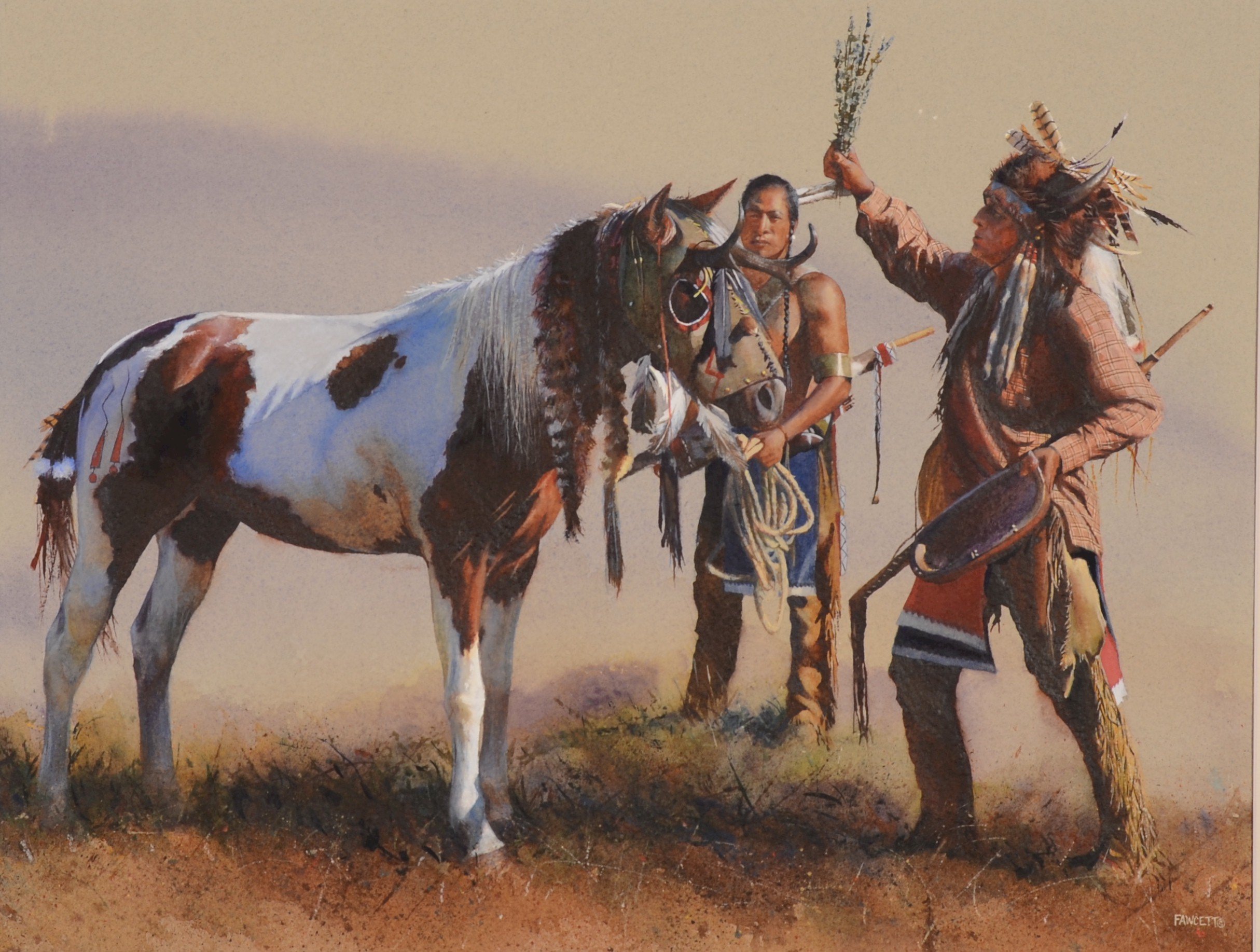 Native American War Pony - HD Wallpaper 