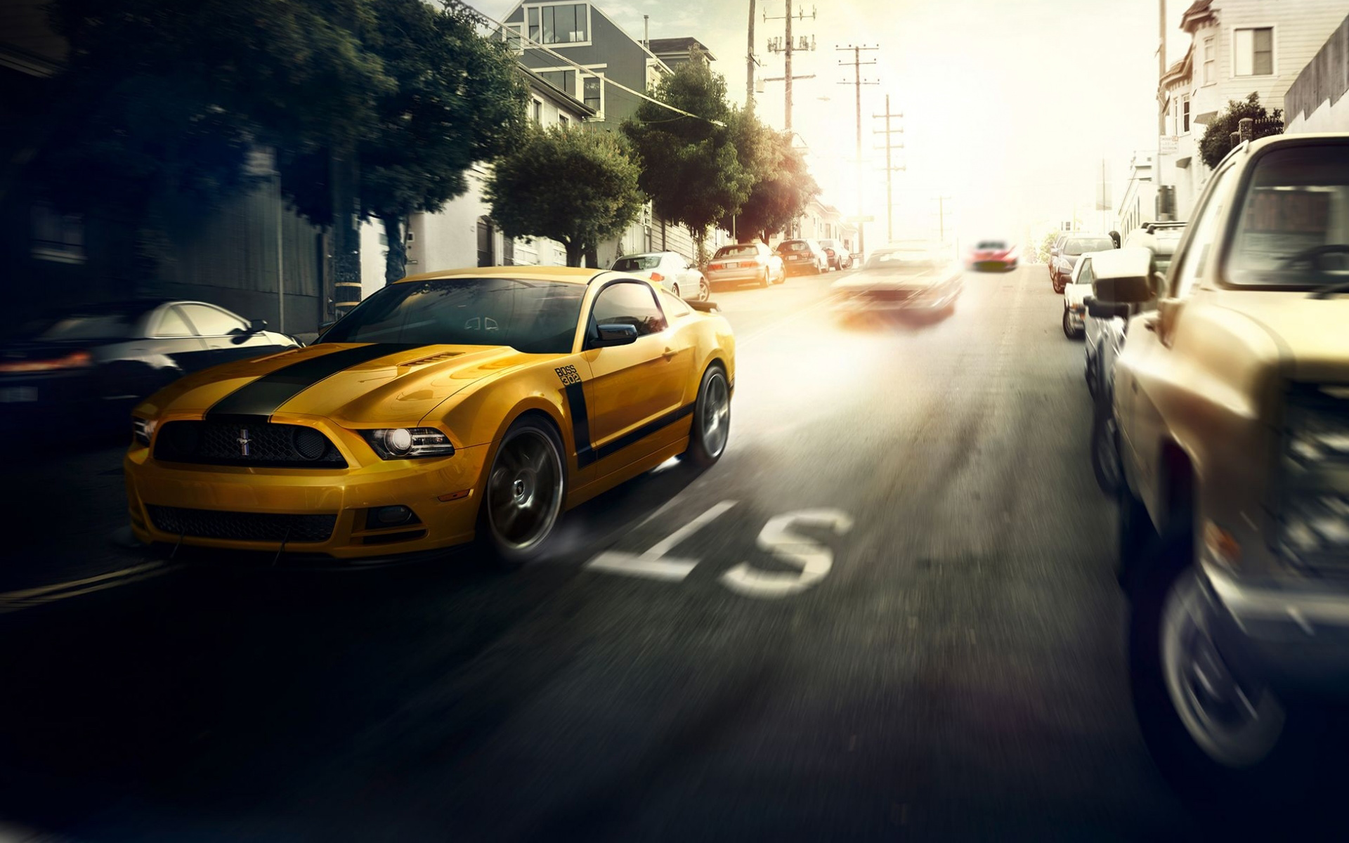Mustang Boss 302 Wallpaper Hd - HD Wallpaper 
