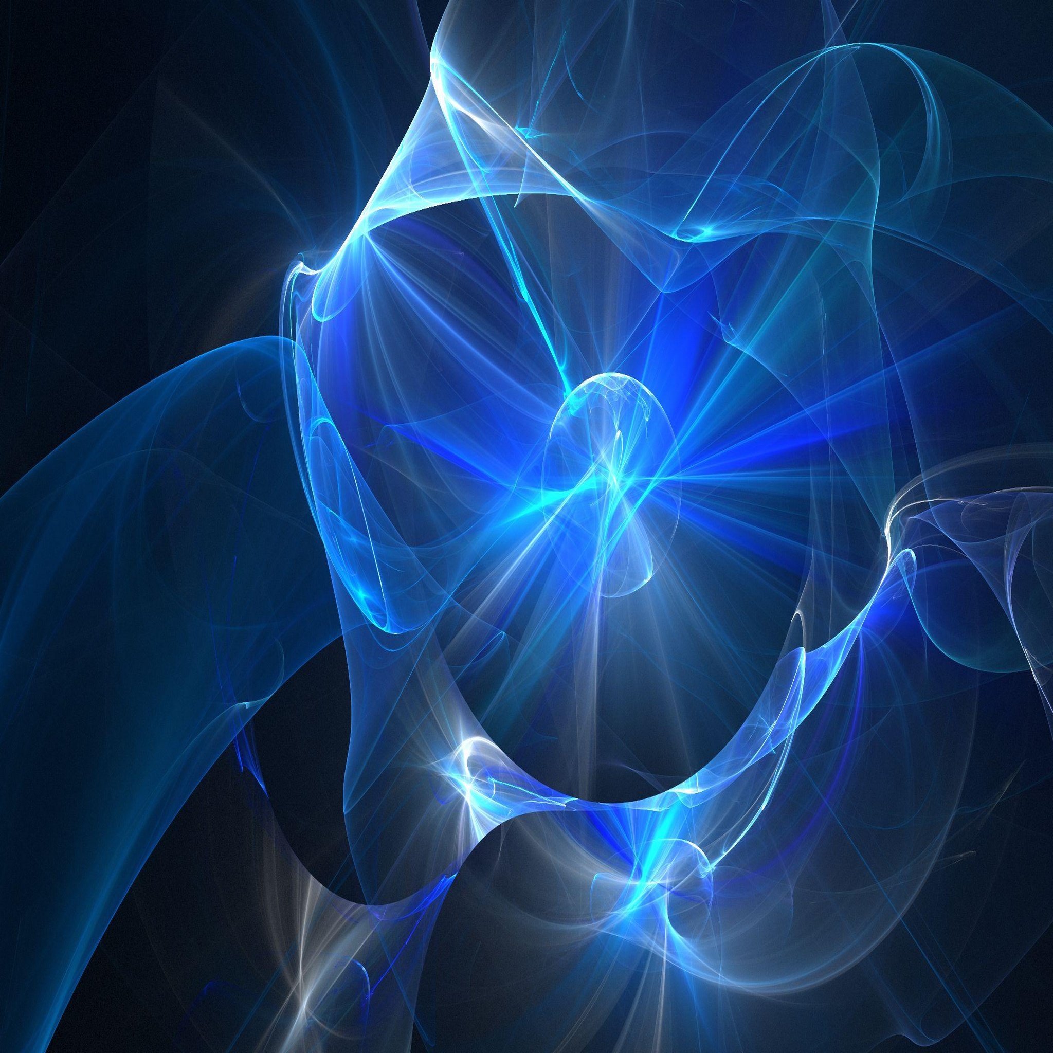 New Ipad 3 Hd - Blue Smoke Wallpaper Jpg - HD Wallpaper 