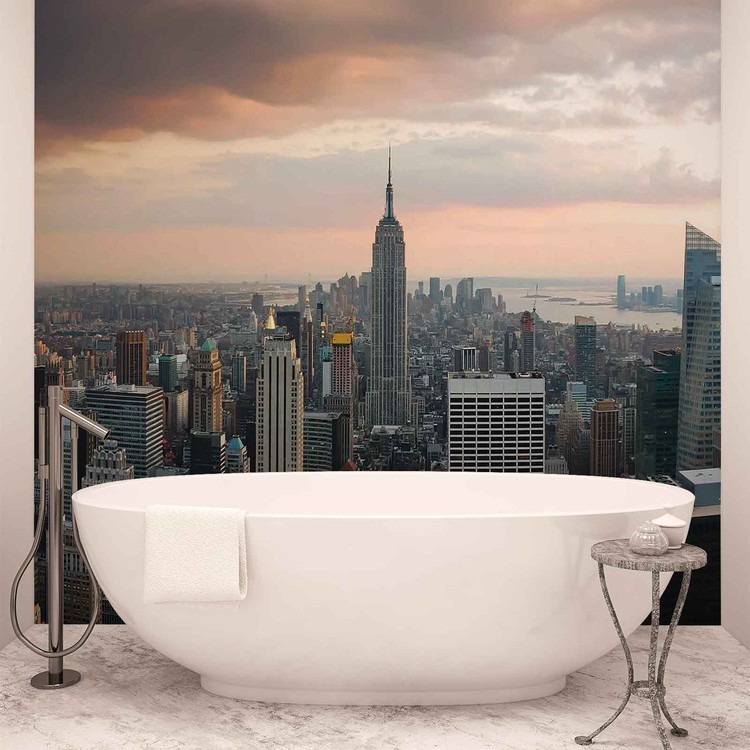 New York City Empire State Building Wallpaper Mural - Fototapete Schwarzes Pferd - HD Wallpaper 