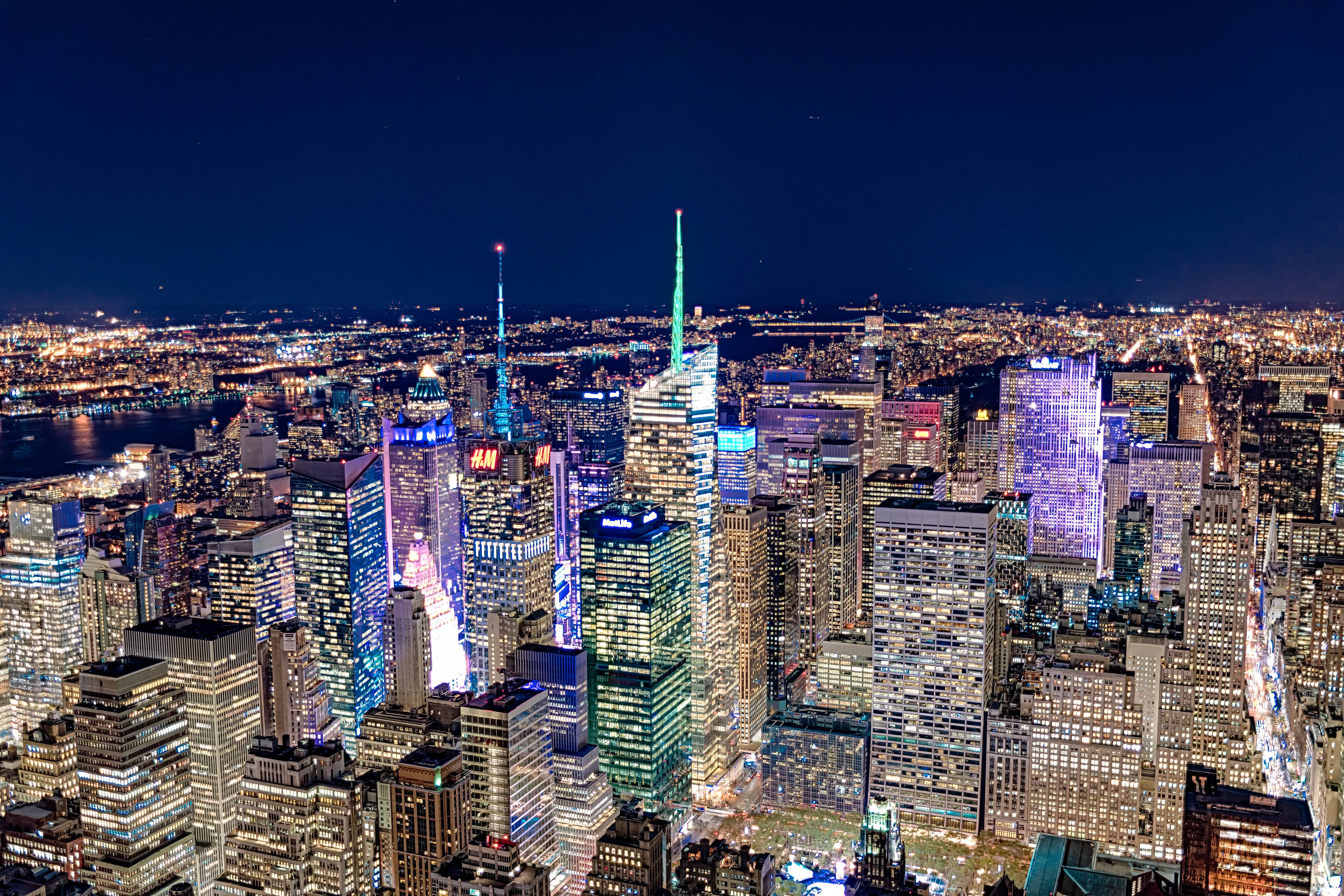 New York City Skyline From Top Of Empire State Building - HD Wallpaper 